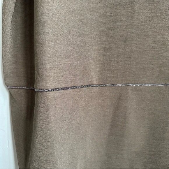 Chico's | Women's Short Dolman Sleeve Fall Olive Green Blouse Top - Picture 4 of 7